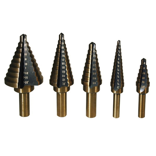 5 PC. STEP DRILL BIT SET