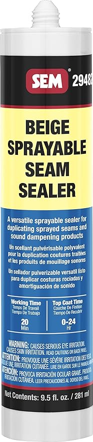 2 IN 1 BEIGE SPRAYABLE SEAM SEALER